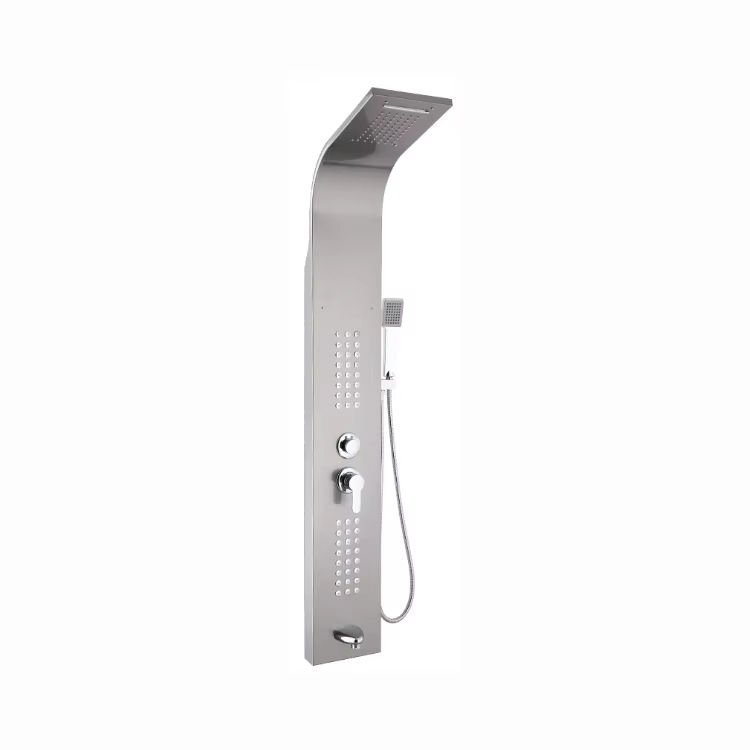 Wall-mounted Bathroom Complete Shower Fixtures Column Panel Manufacturer Shower Flush Panels Faucets with Faucets
