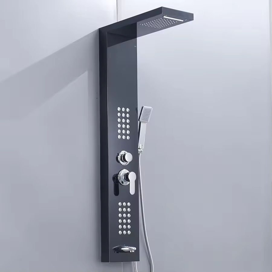 Luxury Multi-functional Hot Cold Shower Panel High Quality Stainless Steel Wall Mounted Shower Panel