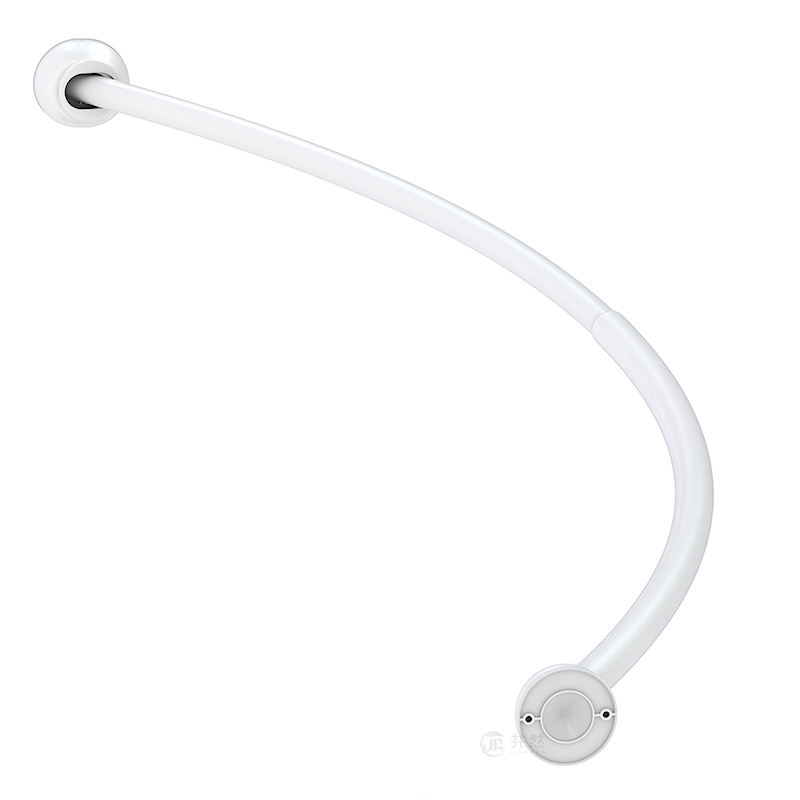 Factory Direct Sales Mall Stalls Crew Shower Curtain Iron Telescopic Curved Rod Modern Design for Home Bathroom