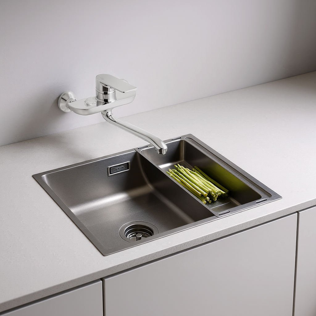 Wall Mounted Kitchen Taps Mixer Faucets Hot Sale High Quality Household Faucet Kitchen and Bathroom Faucet