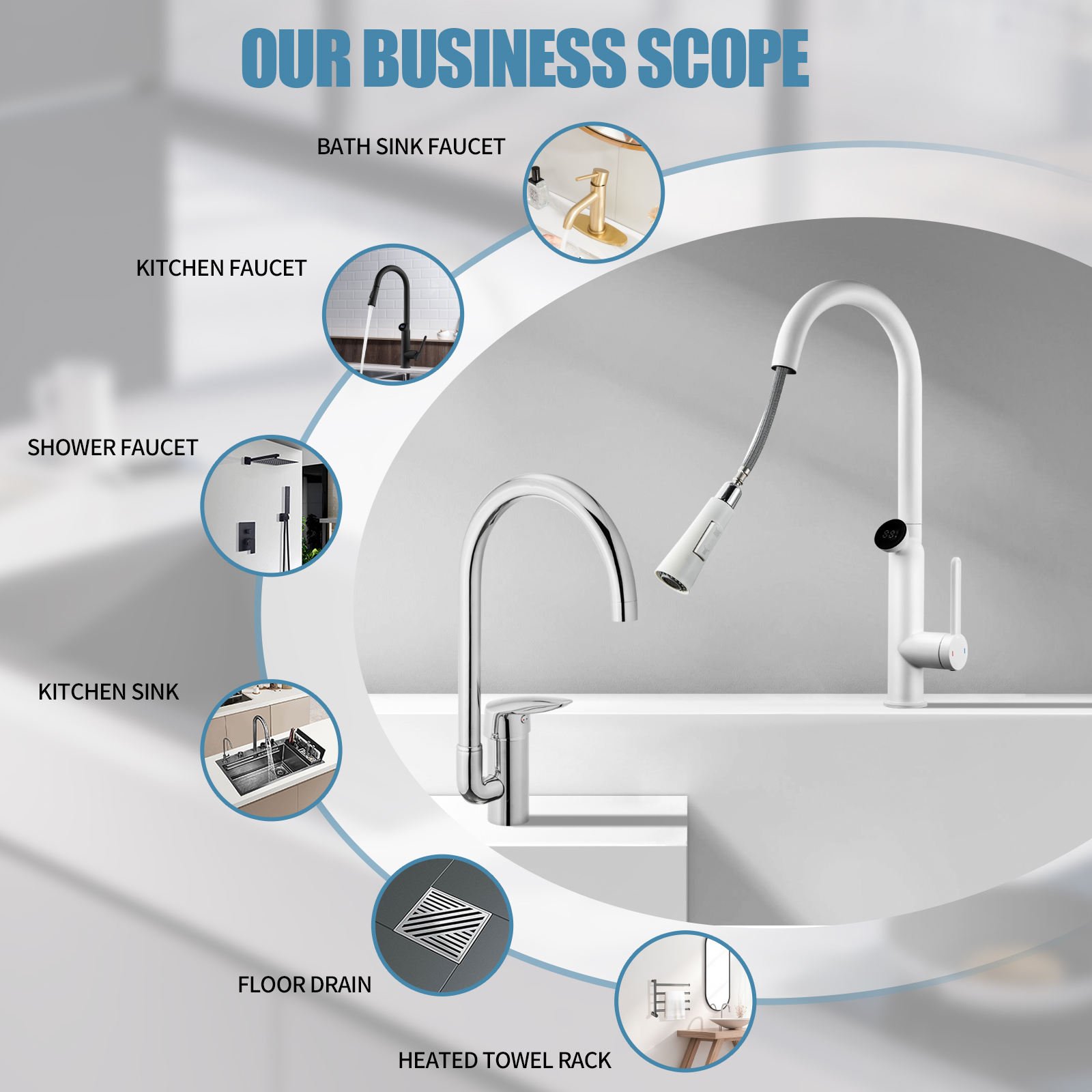 Hot Selling Wall-mounted Waterfall Shower Set Mixer Bath Shower Faucets