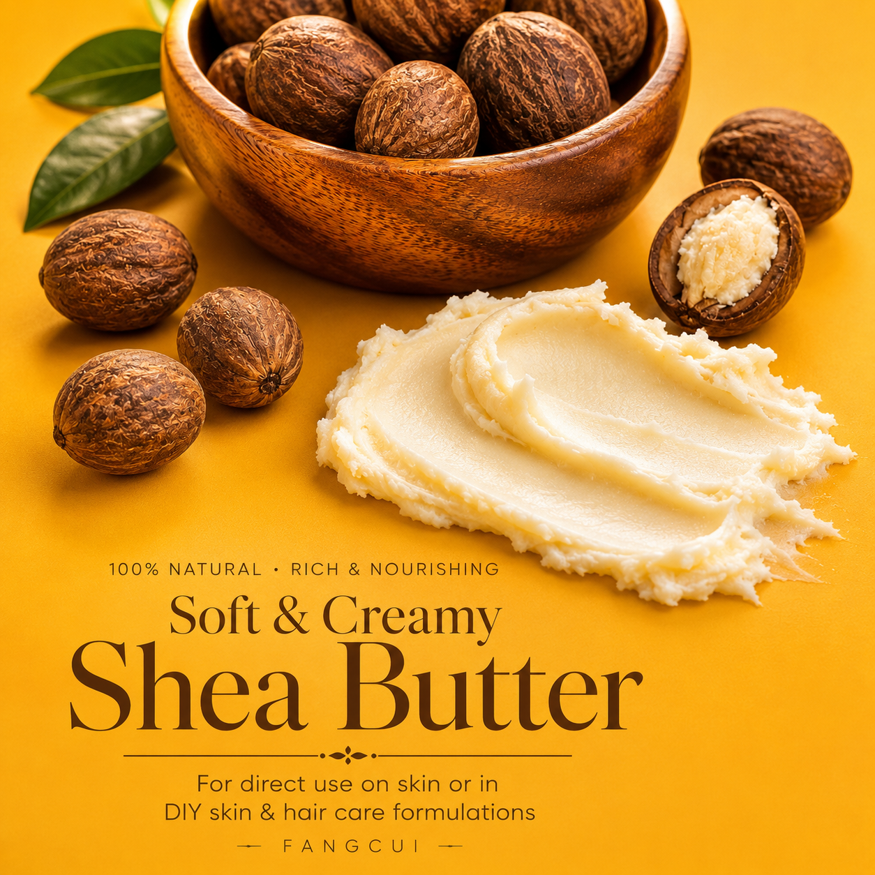Natural Shea Butter Soft Creamy Cosmetic Ingredient Wholesale for Skin Care Hair Care Body Butter Cream Lotion Formulation