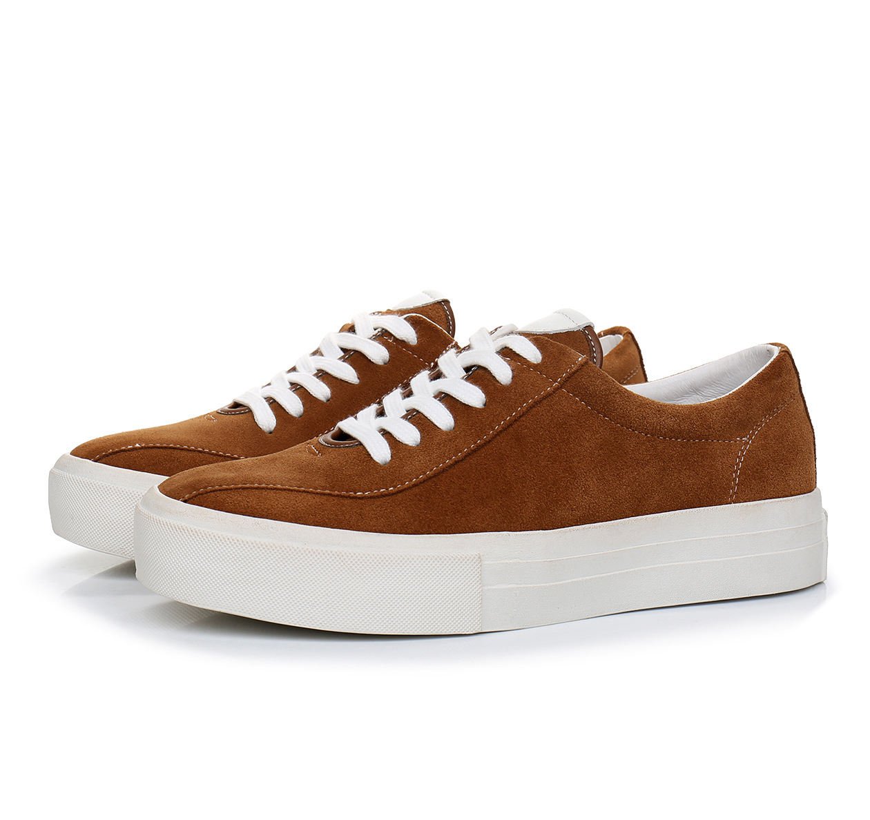 Trendy Style Top Quality Breathable Suede Leather Leisure Shoes Office Shoes Lace up Platform Sneakers