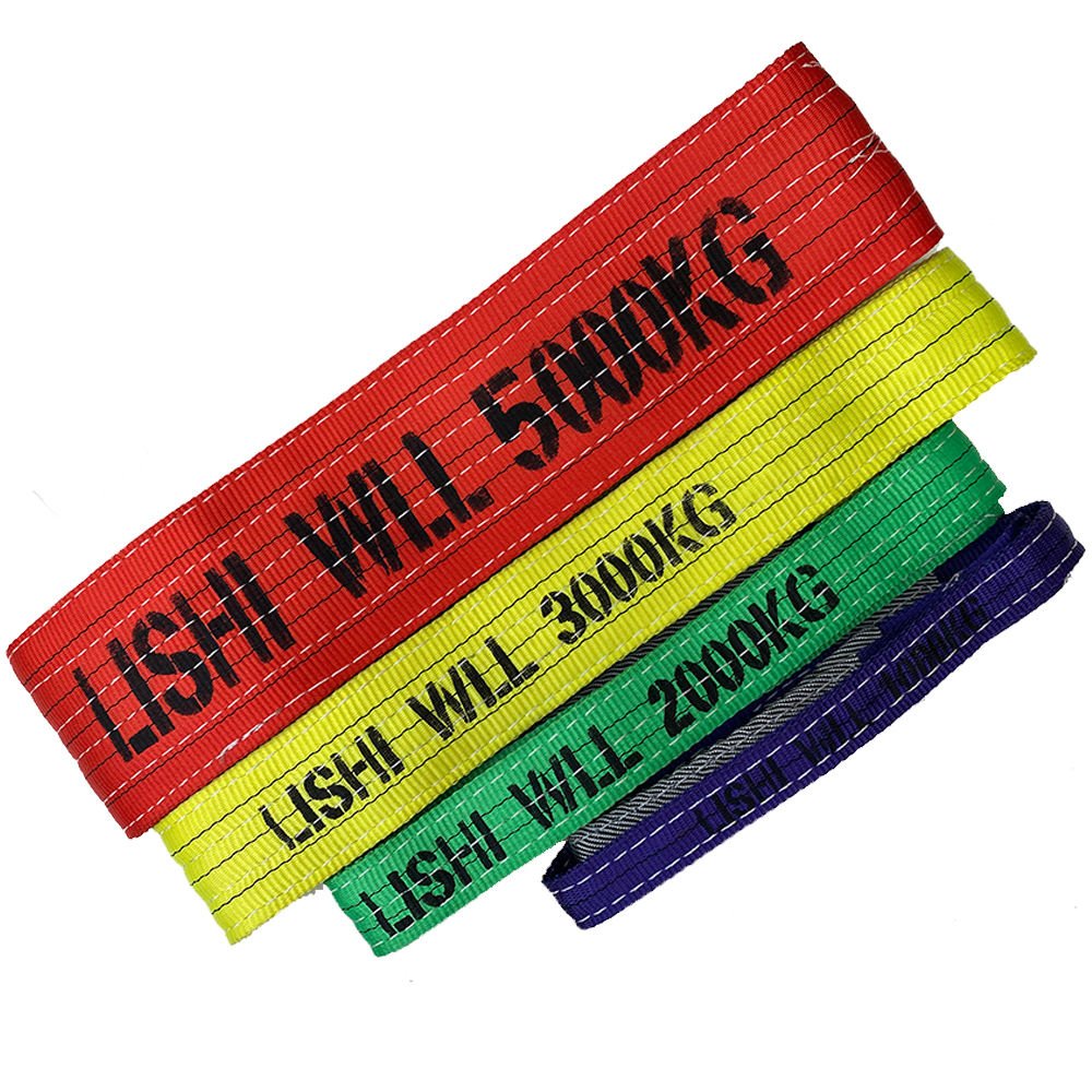 Factory Direct Supply High-Strength Polyester Lifting Webbing LISHI 1000-10000kg Flat Webbing Sling Endless Lifting Sling 1 Ton