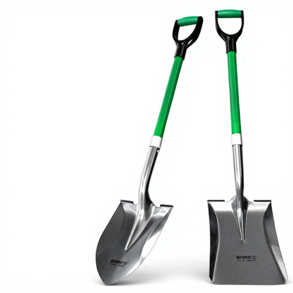 Wynns Tool Thickened Large Iron Hoe Agricultural Garden Tool Outdoor Digging Shovel Silver Manganese Steel Pointed Square
