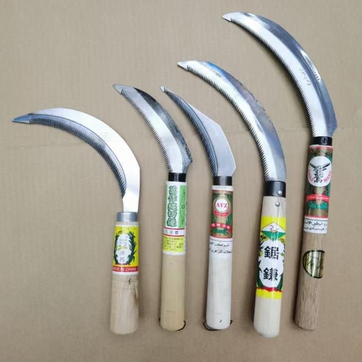 6.5 Size Wooden Handle or Plastic Handle Agricultural Farm Tools Harvester Garden Sickle