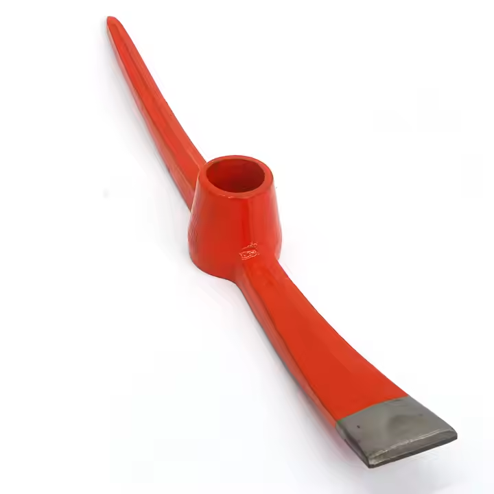 Factory Wholesale DIY Grade Forged Steel Railway Pickaxe with Wooden Handle