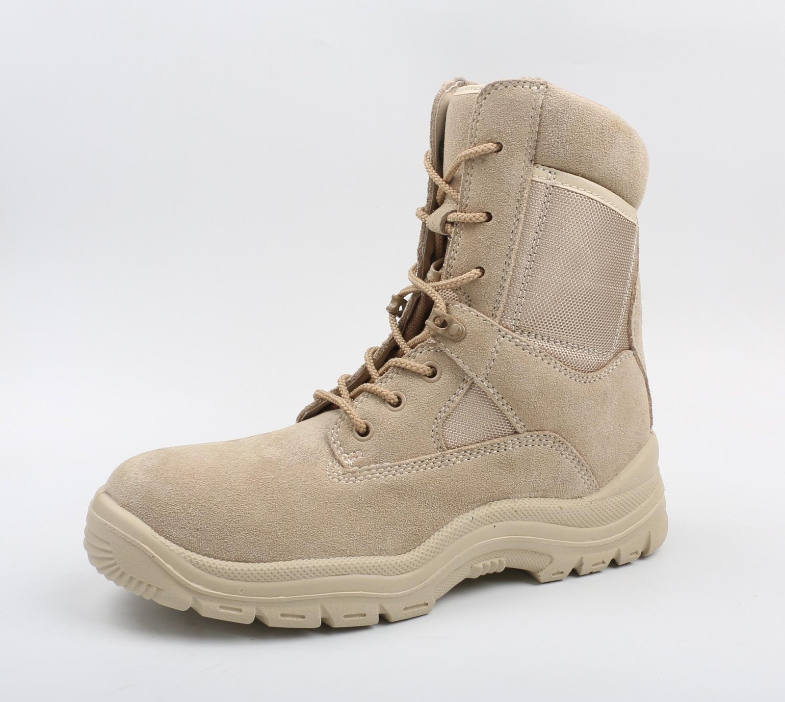 Sand Color Popular Non Slip Desert Marine Long Tactical Hiking Terra Combat Boots Pu Adult Cotton Fabric