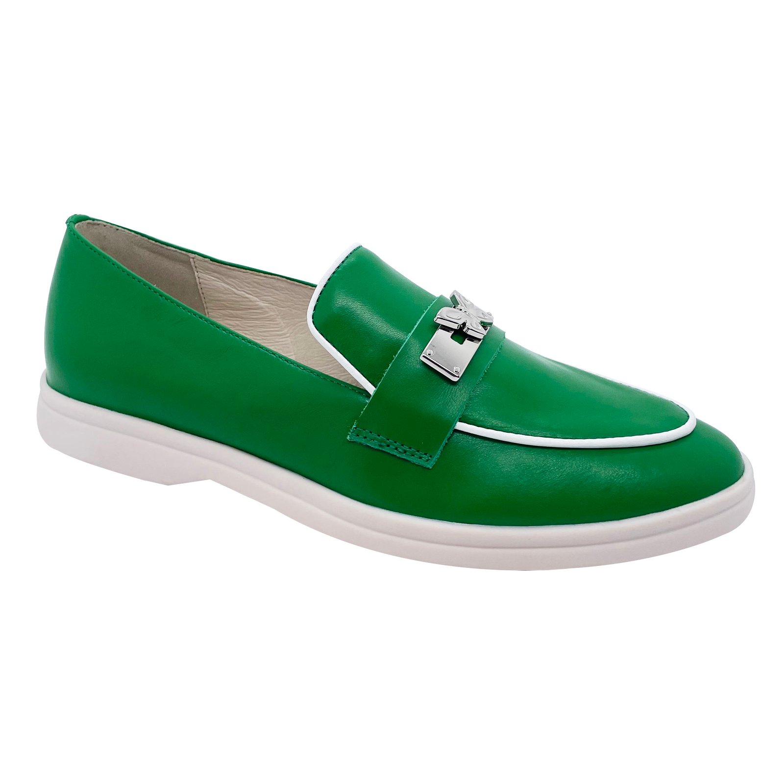 Factory Accept Customized Logo Flat Shoes Ladies Classic Leisure Women Leather Shoes