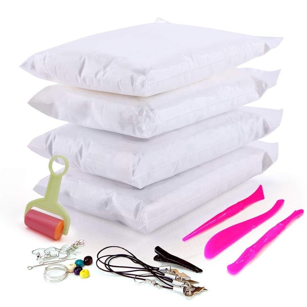 1kg Wholesale High Quality White Modeling Super Light Clay air Dry Clay Polymer Clay for Kids DIY Crafts Gifts