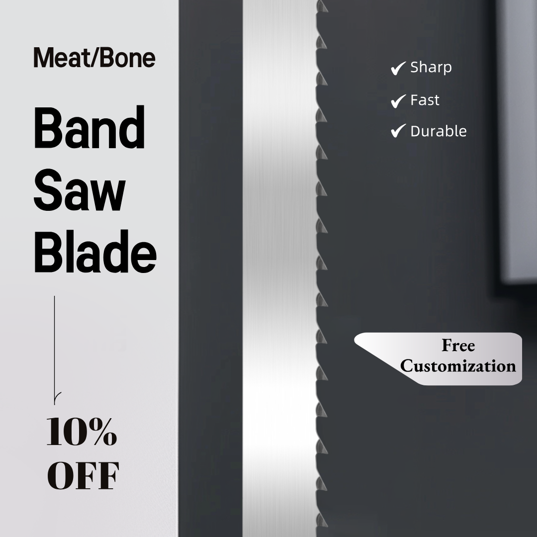 Professional Durable High Frequency Welded Lower Noise Bone Cutting Band Saw Blade 1650mm Meat OEM Customized Fast Sharp MUWEI