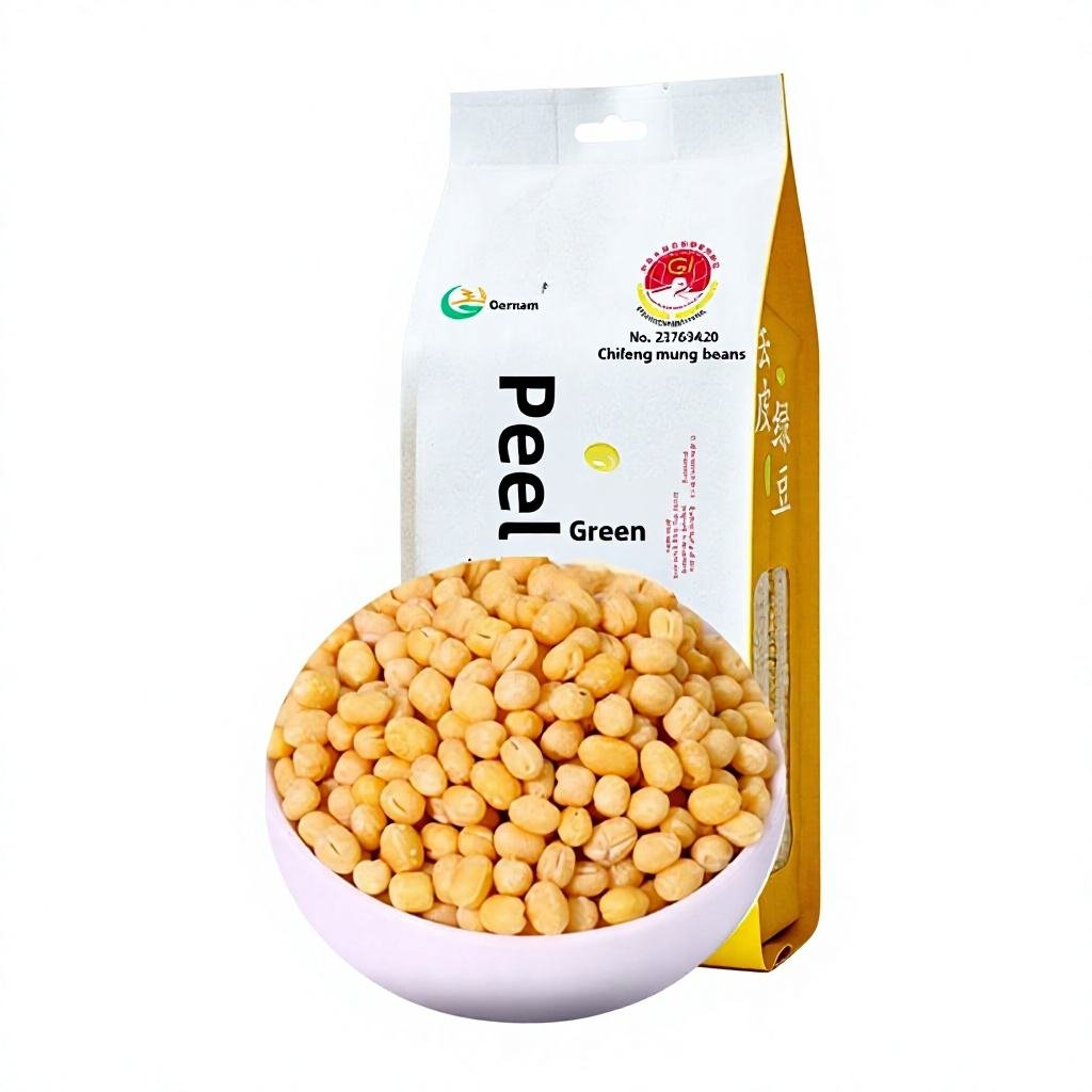 Chikawa Dried Peeled Mung Beans 1kg Baking Raw Material for Cake Filling
