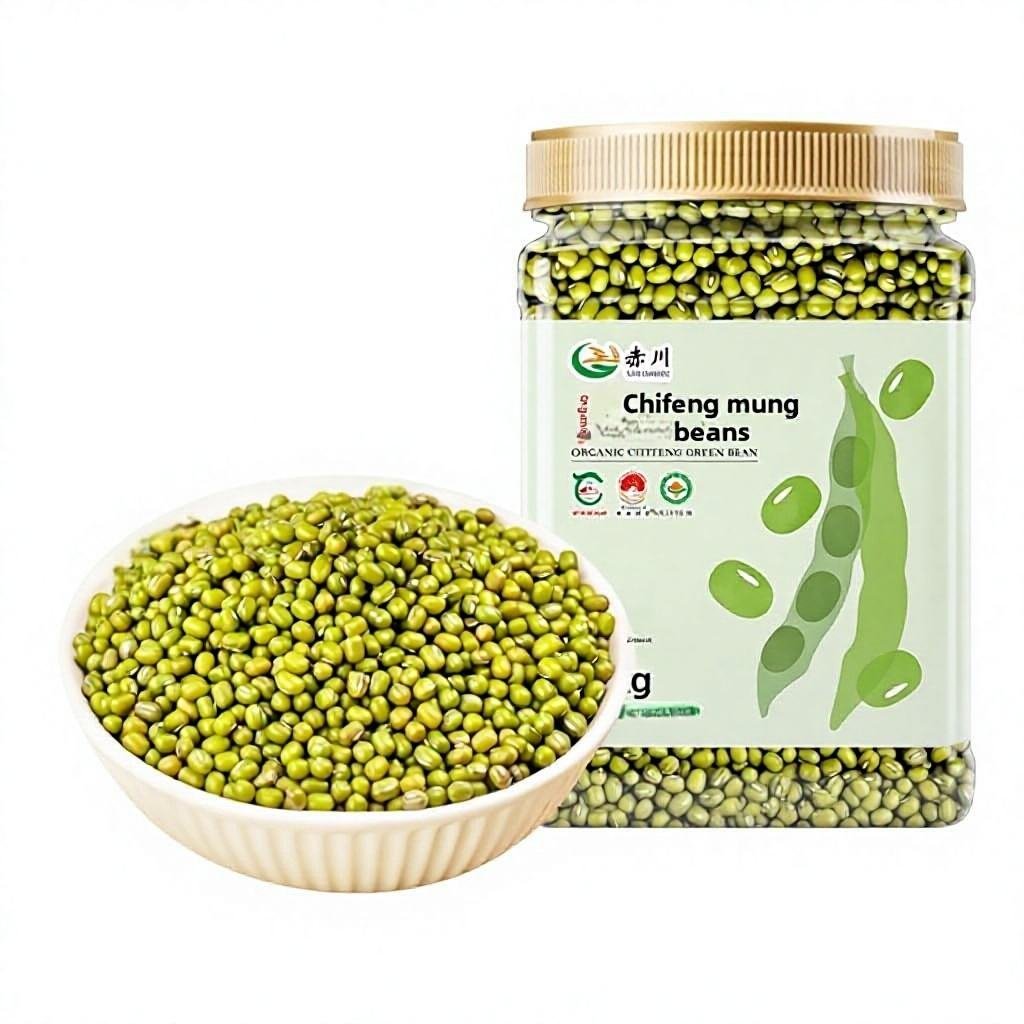 Chikawa Organic Mung Beans 1.5kg Dried Farmhouse Mixed Grains Official Flagship Store New Goods Household