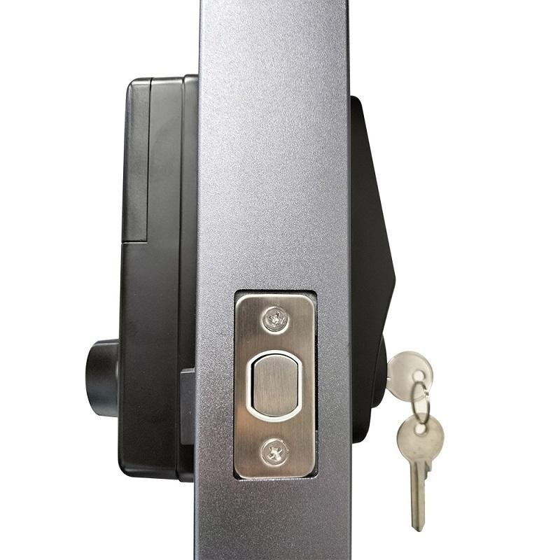 TTlock APP Aluminum Alloy Smart Deadbolt Lock with Fingerprint IC Card Passcode & Mechanical Key for Wood Door Home Security