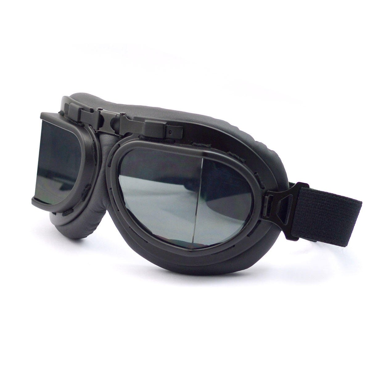 Classic Motorcycle Riding Goggles Soft Face Foam Safety Glasses Cycling Motocross Comfortable Helmet Glasses Sofe Lens Position