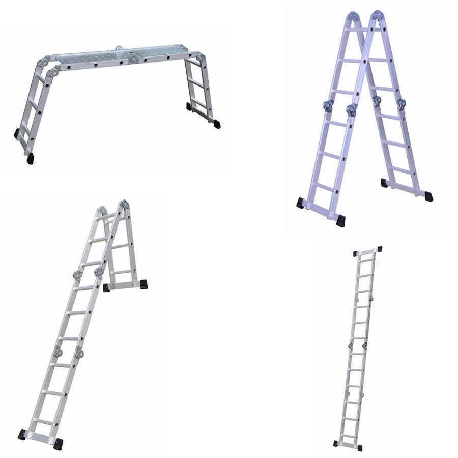 Aluminium Ladder Multi-purpose Ladder Durable Compact Aluminum Ladder Foldable