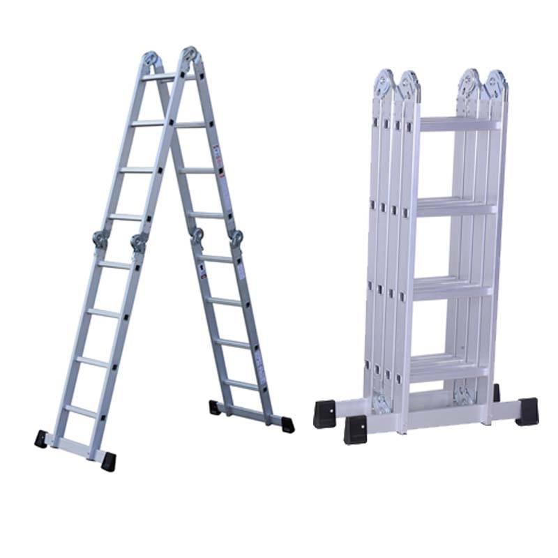 Ladder Aluminum Wholesale High Quality Foldable Aluminium Telescopic Ladder Multipurpose Herringbone Ladder