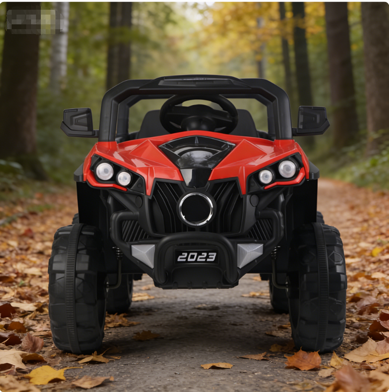 Children's Rechargeable Remote-Controlled Electric Toy Car, Off-Road Outdoor Rideable Baby Electric Toy Car.