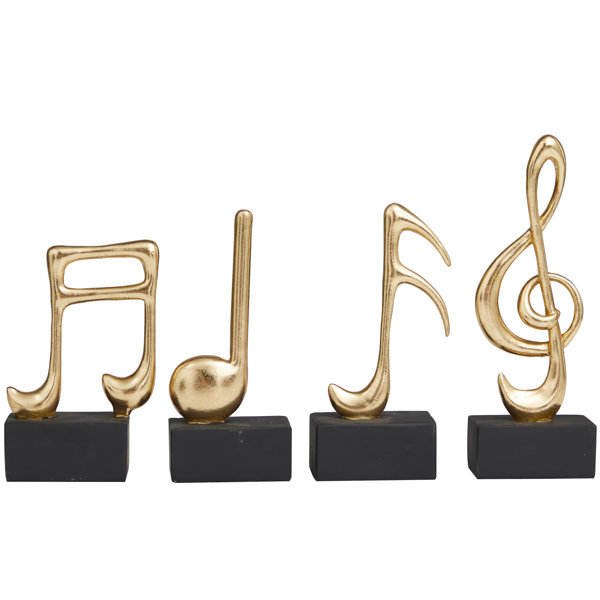 Nordic Modern Handmade Aluminum Charms Home Decor Desktop Shooting Props Musical Note Set Gift for Wedding Birthday Diwali 2025
