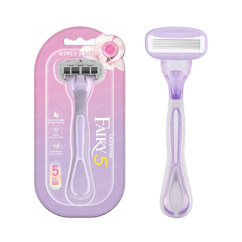 GOODMAX Razor Blades Women Back Hair Shaver Razor Five Blade Removal Body Razor