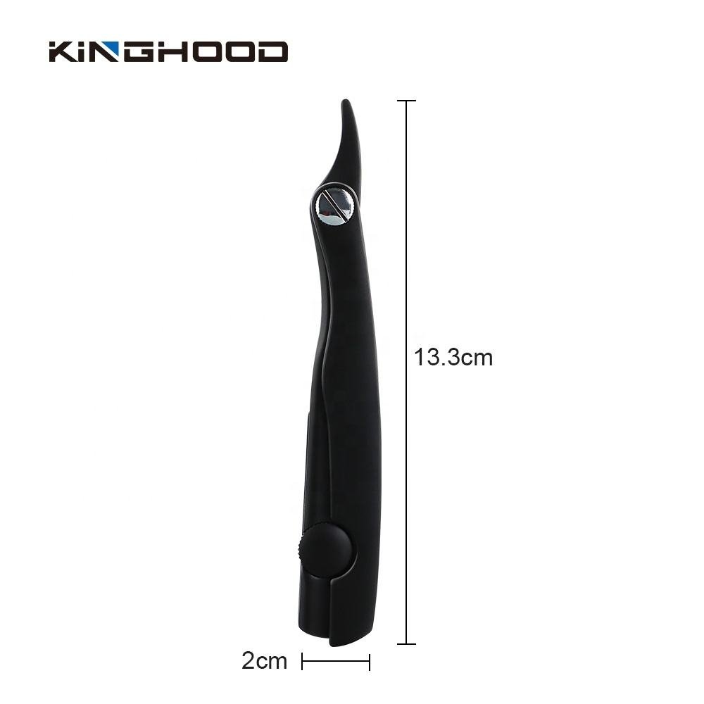KINGHOOD High Quality Men Grooming Metal Handle Zinc Alloy Black Matte Custom Logo Straight Barber Razor