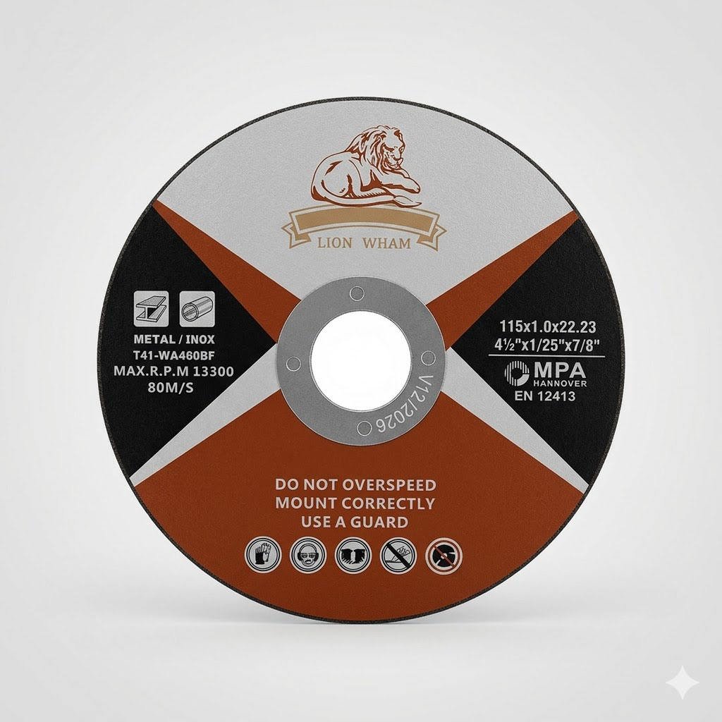 Para Metal 150*22.2mm 115mm Diameter High Hardness Aluminum Oxide Abrasive Cutting Disc