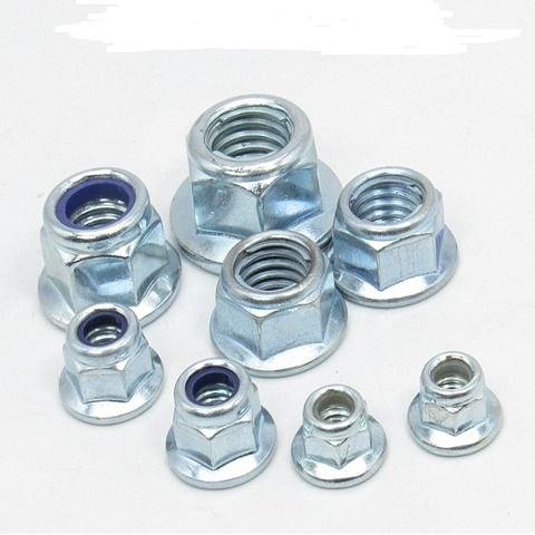 High Quality Carbon Steel Flange Hex Nut Zinc Plated Factory Price DIN6923 M3 M4 M5 M6 M8 M10 M12 M16 Nuts Product Category