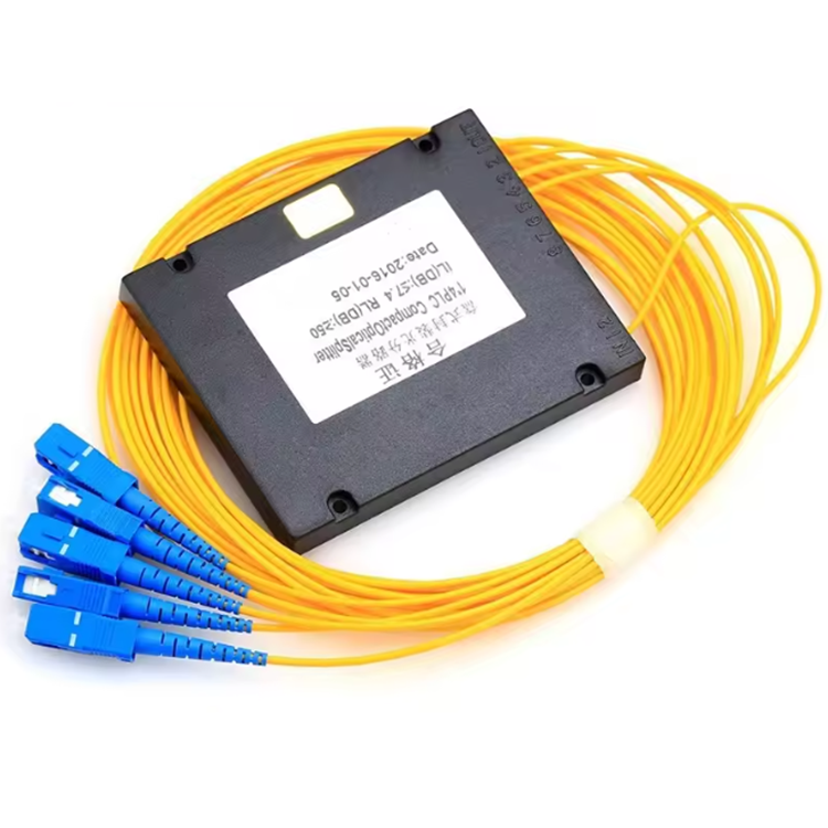 1x16 PLC Fiber Optic Splitter SC/UPC Connector ABS Box Type Singlemode Fiber Splitter for FTTH Network