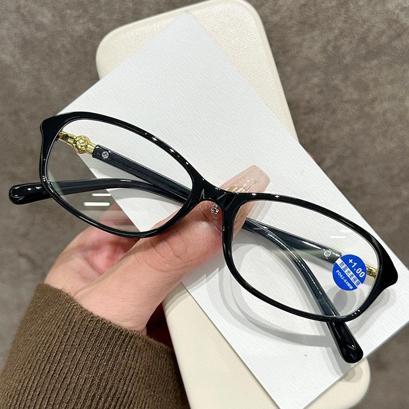 Fashion Reading Glasses for Women Retro High Definition Anti-Blue Light High-end Comfortable Presbyopia Glasses for Seniors