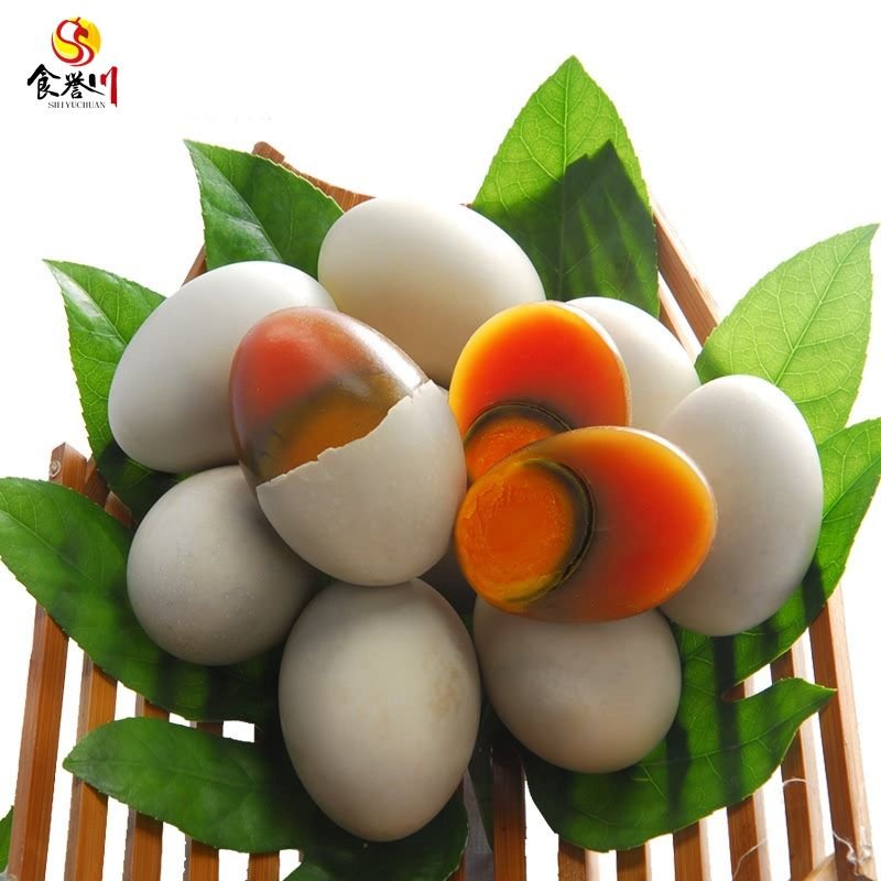 Chinese Traditional Salt Preserved Egg Pidan century Duck Egg