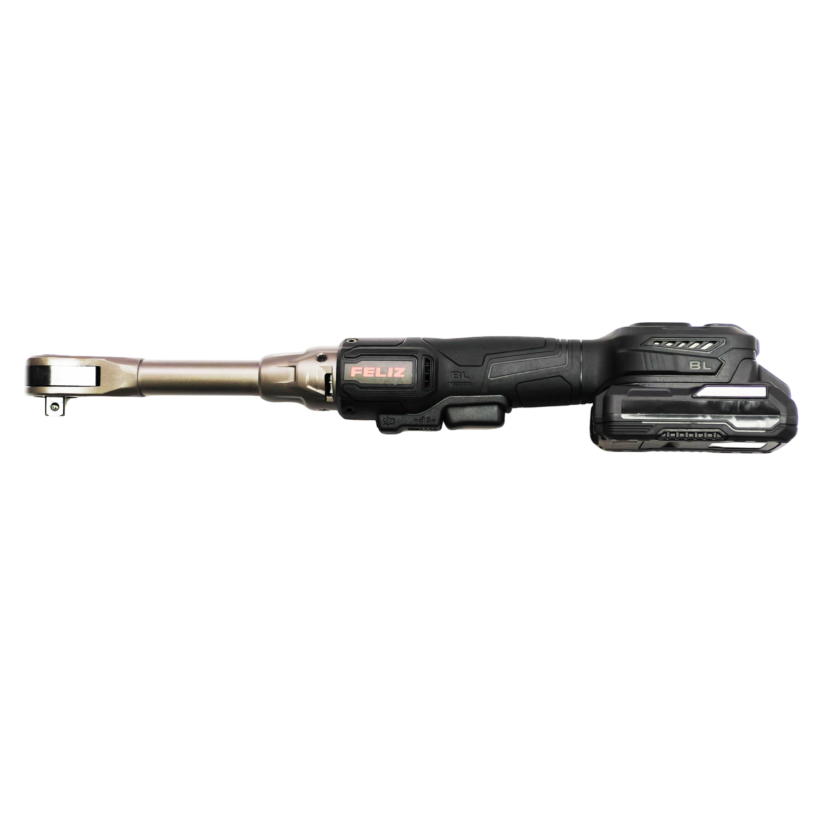 Puffer 1/2" 3/8" Cordless Ratchet Wrench Long Reach Extended Head 21V Electric Power Ratchet with 40 LED Light Batteries