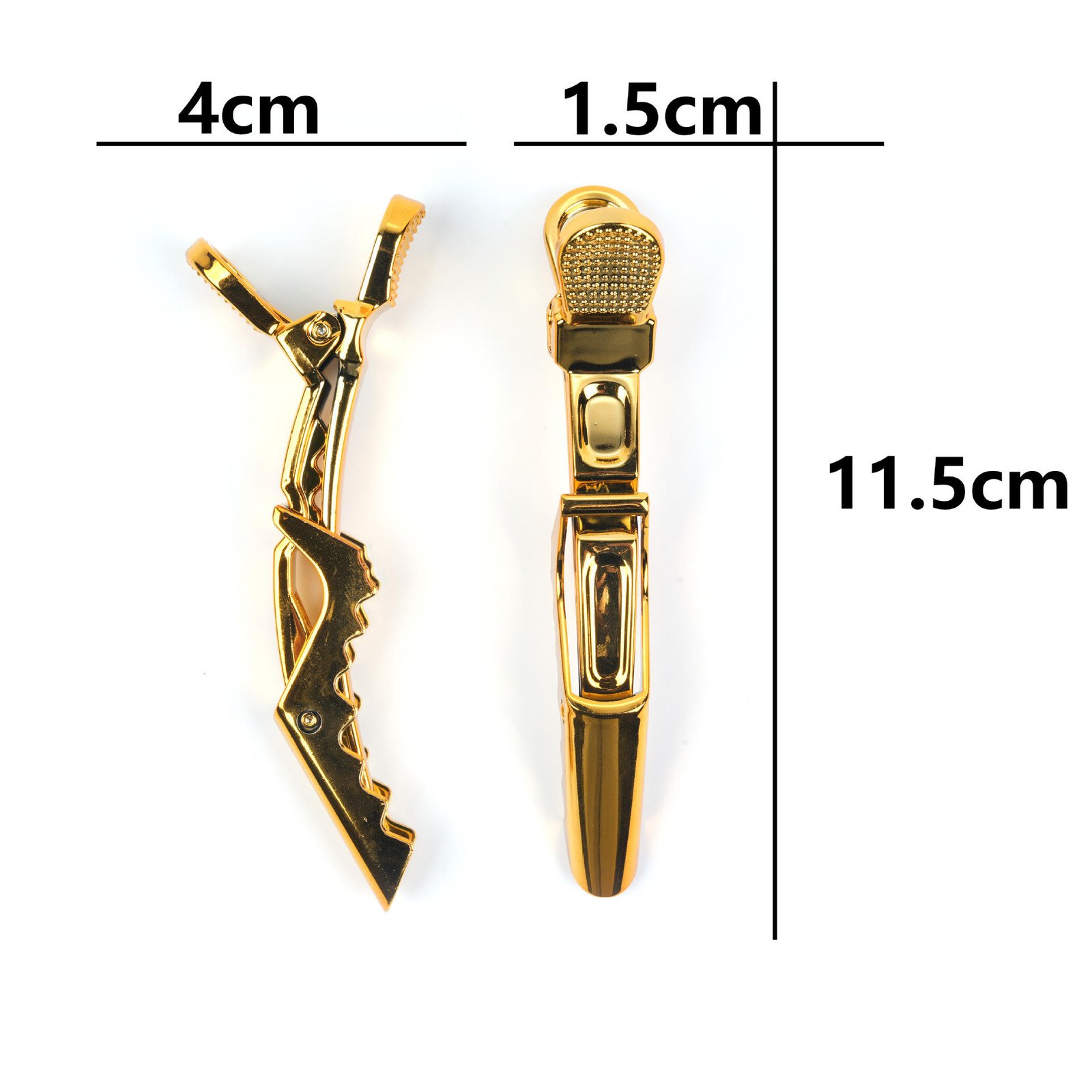 Custom Gold Silver Hair Clip Accessories Tool Barber Duck Section Makeup Hairclips Salon Club Clamp Alligator Hair Clips
