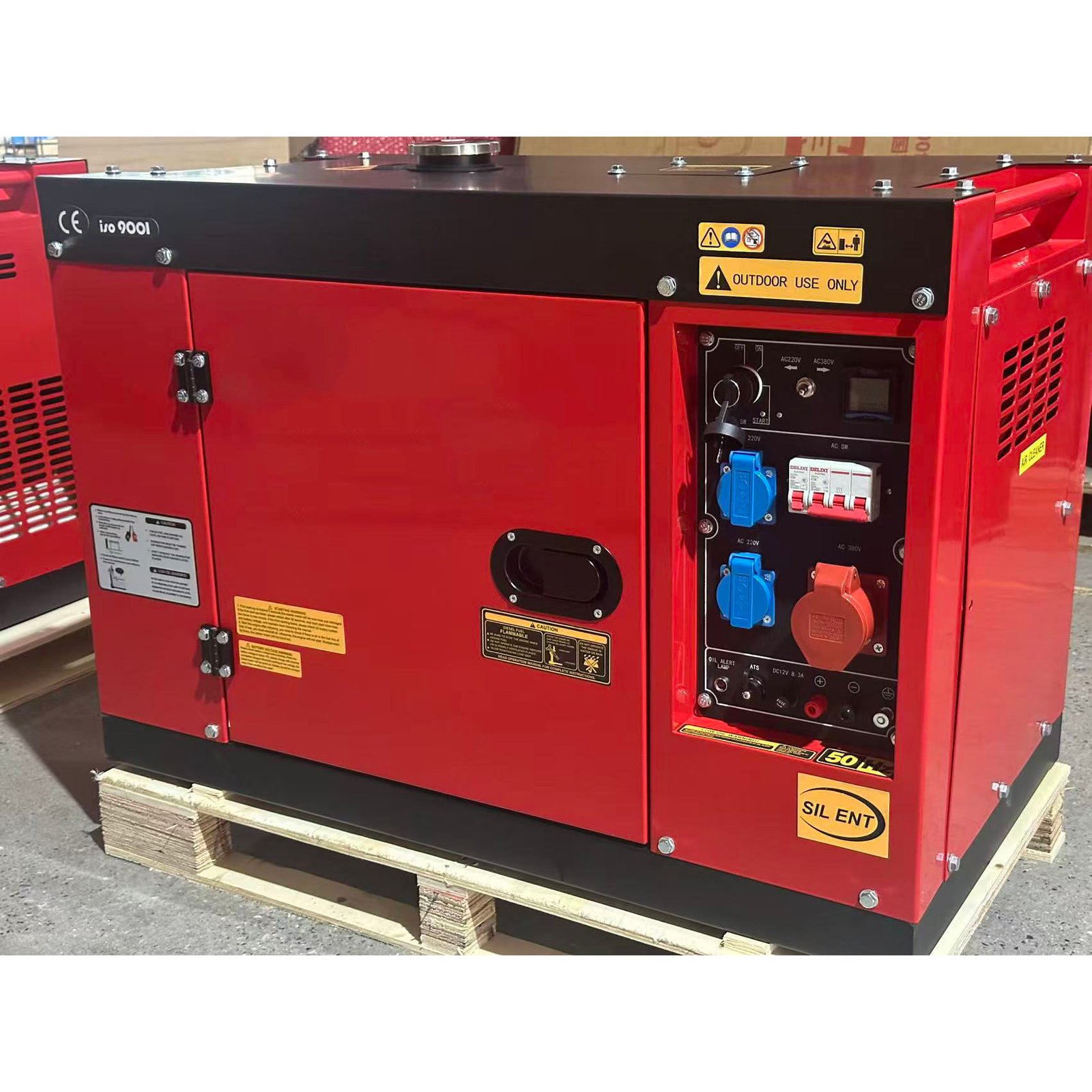 Super Diesel Silent Generator 5/8/10/15/18/20/ KW Kva 50/60HZ Electric Starter Single/Three Phase Portable Electrical Generators