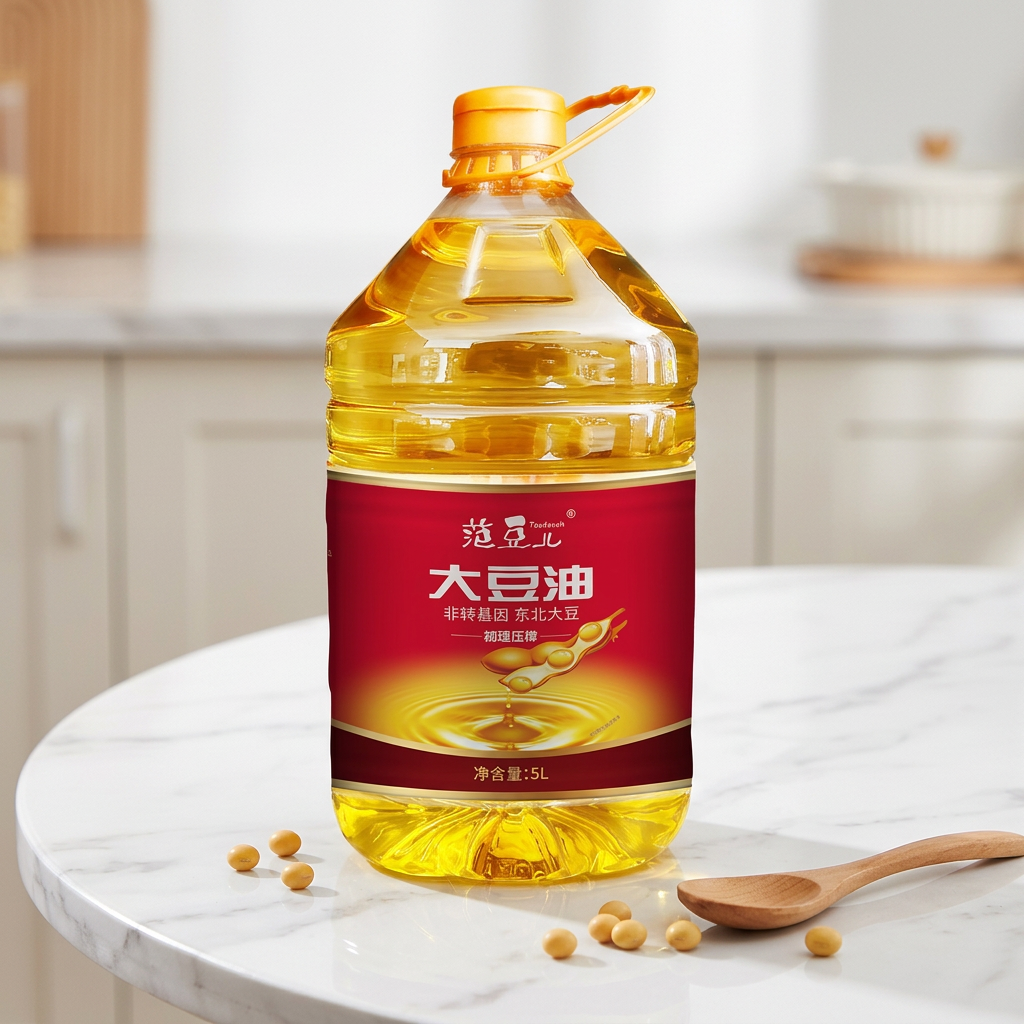 Manufacturer Wholesale Custom Fandouer Organic Cold Pressed Non-GMO 5L Grade a Refined Soybean Oil for Cooking in Plastic Bottle