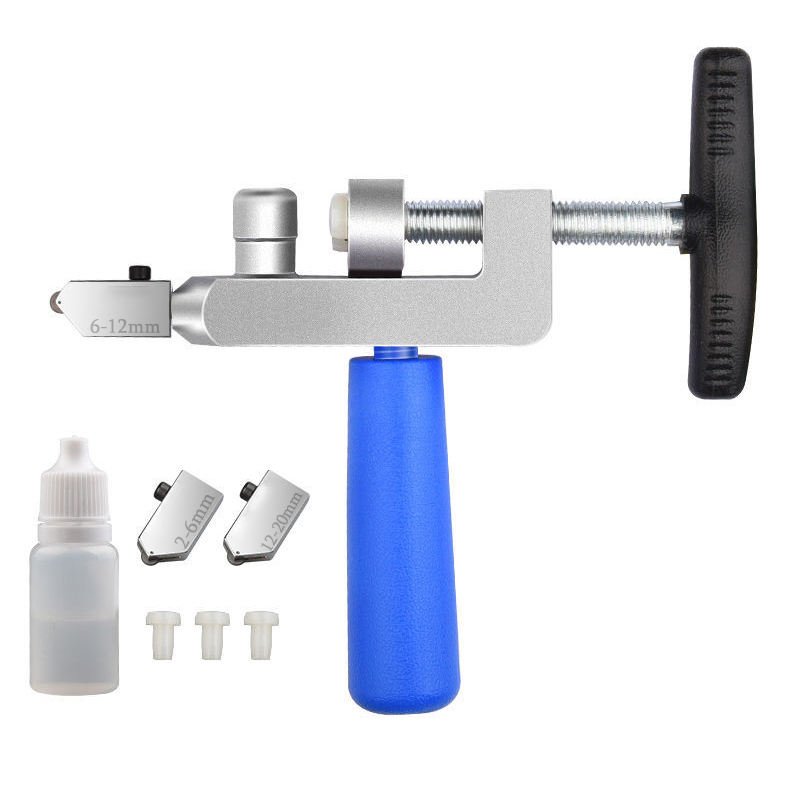 Professional Diamond Glass Cutter for Glass Tile Cutting 2 in 1 Glass Cutter Set Manual Construction Tools