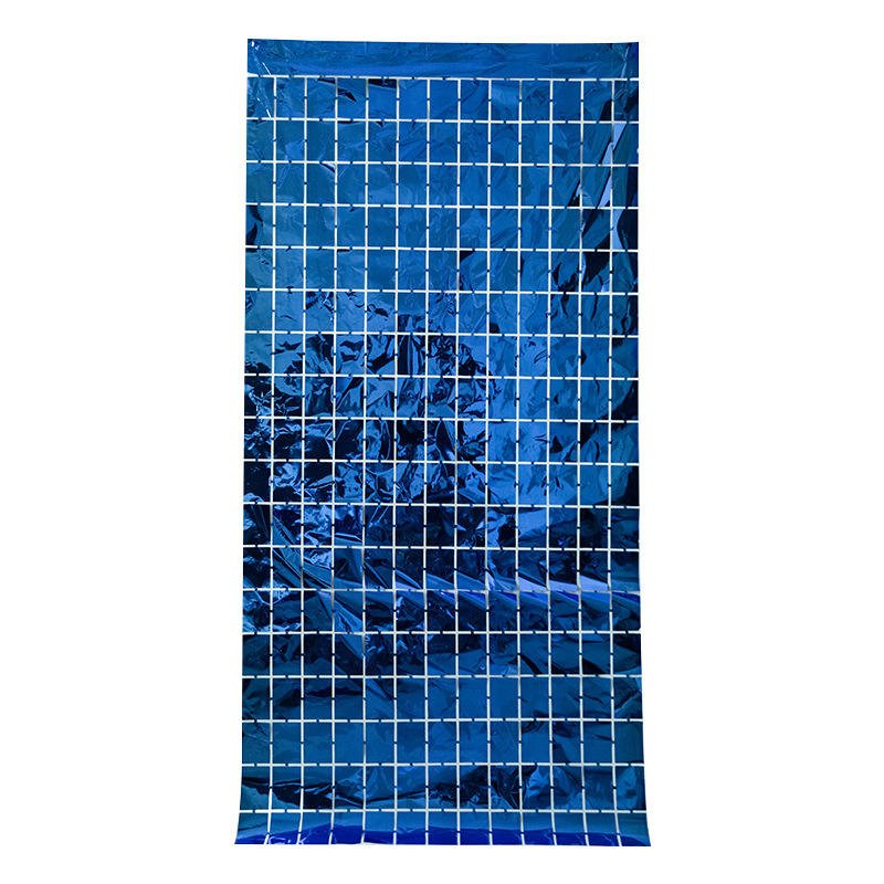 Wholesale Party Backdrop Decoration Wall Wedding Decor Sequin Glitter Rain Curtain square Aluminum Foil Fringe Curtain
