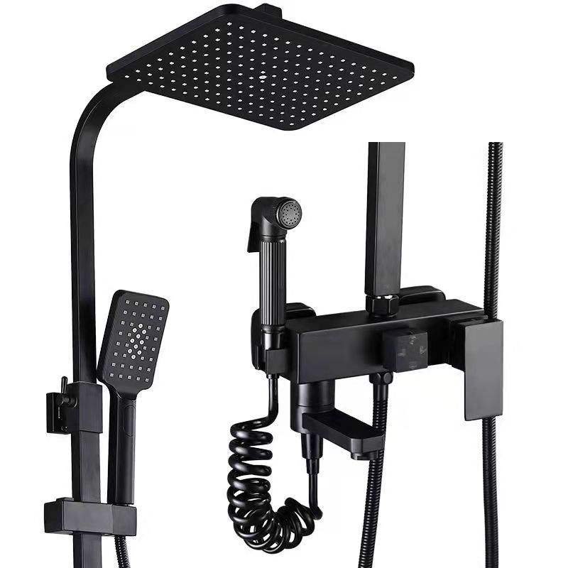 Newly Designed Polished Thermostatic Shower Mixer Faucet Classic Soft Piano Rain System Villas Ceramic Valve Jet Bathtub Faucet
